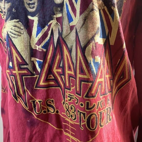 Def Leppard long sleeve band T-shirt US 83 tour excellent used condition - Picture 2 of 9